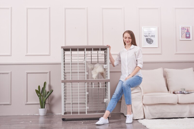 double layers cat cage(square)