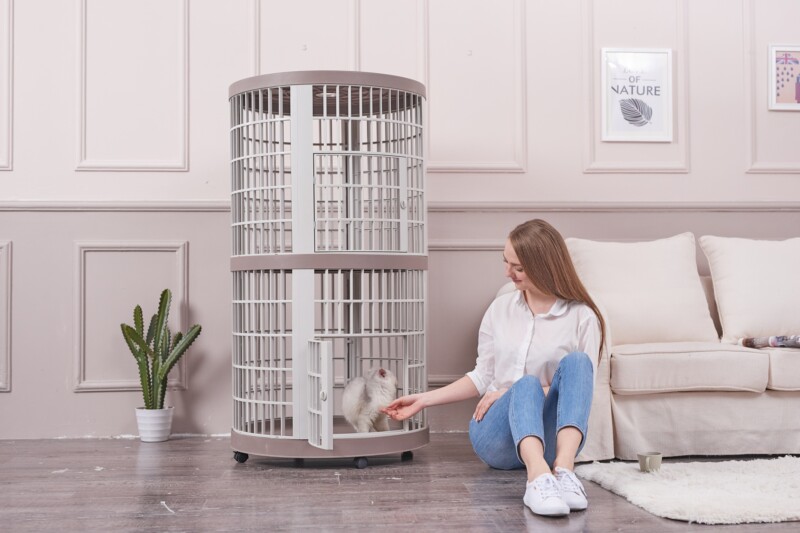 double layers cat cage （round)