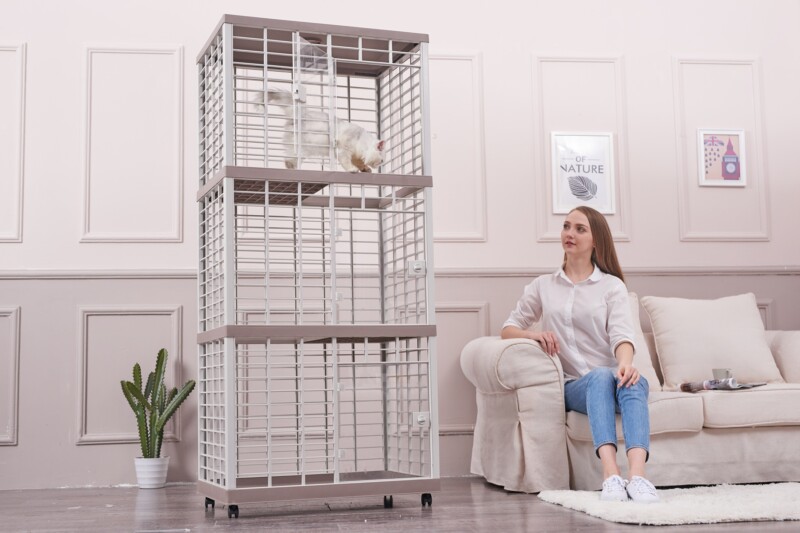 triple layers cat cage(suare)
